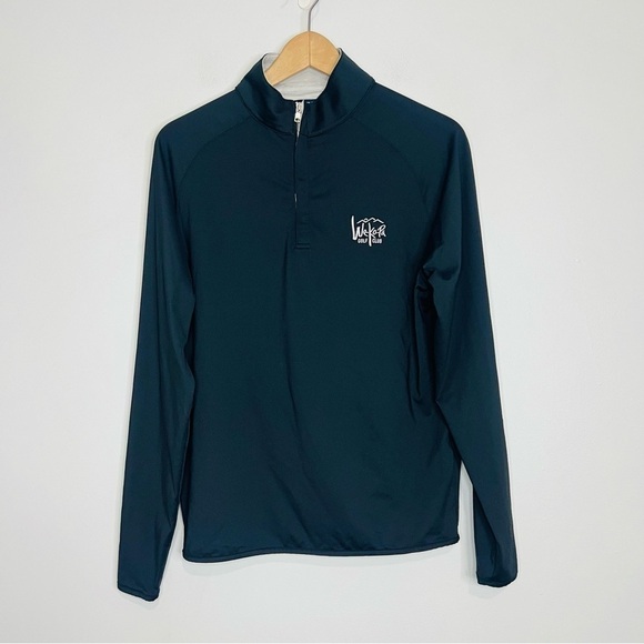 Peter Millar Black Perth Performance Quarter Zip Sweatshirt S - Picture 1 of 8